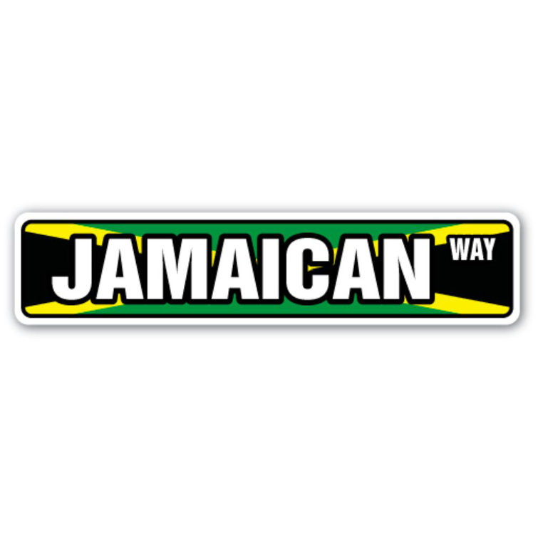 SignMission JAMAICAN FLAG Street Sign Jamaica National Nation Pride